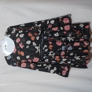 Rhythm Women's Floral Dress with Lace. Size XS